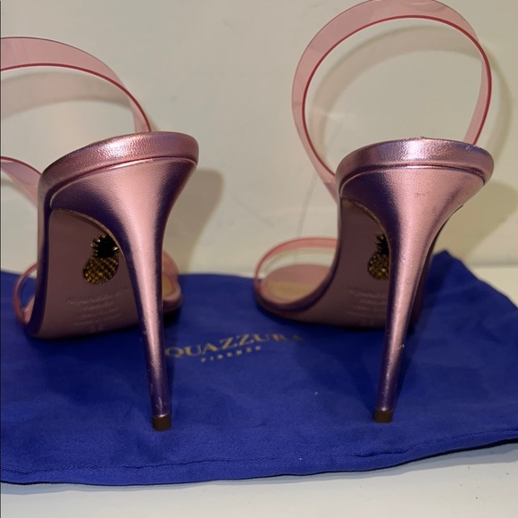 Aquazzura So Nude Plexi Sandal - Pink - Picture 3 of 6